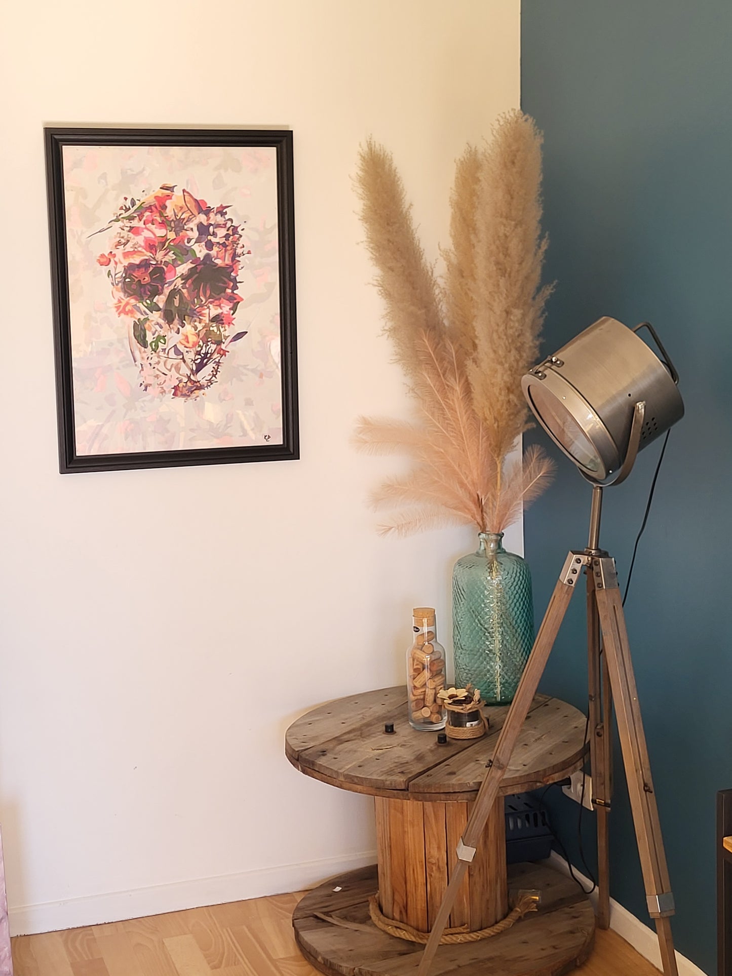 Le crâne en fleurs