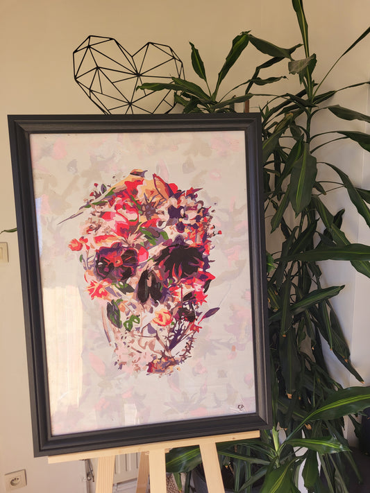 Le crâne en fleurs