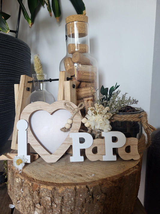 Cadre photo " I love papa"
