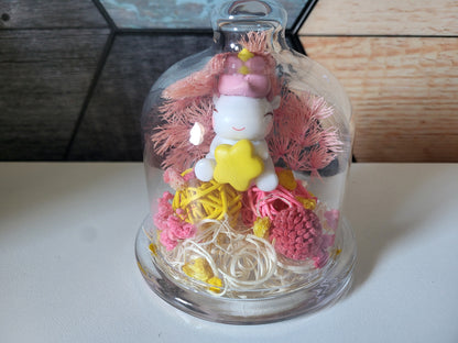 Cloche licorne rose