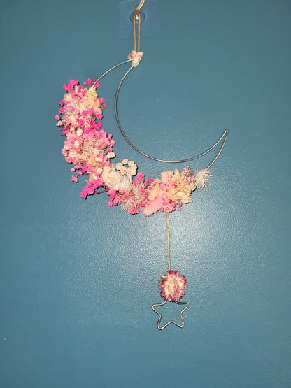 Couronne lune rose