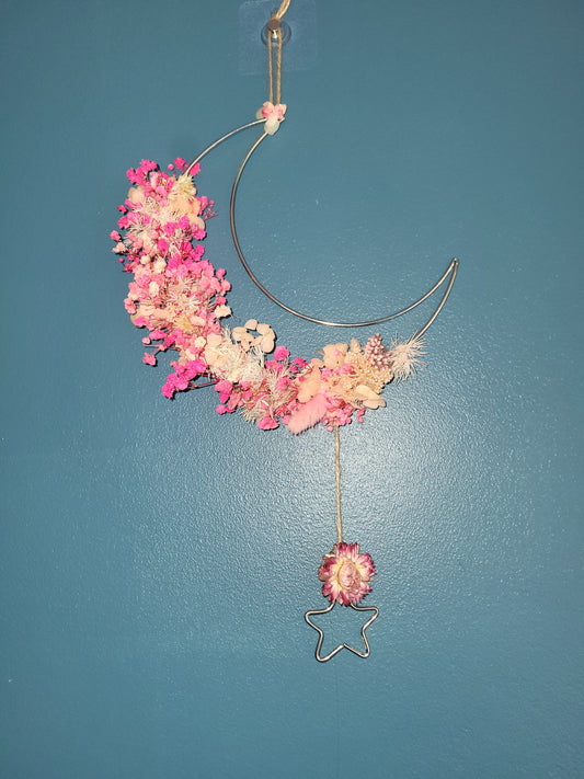 Couronne lune rose