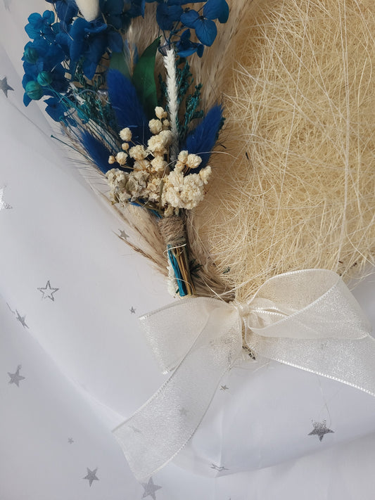 Couronne coeur bleu